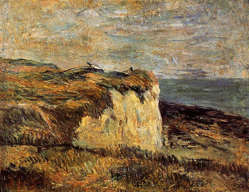 Cliff near Dieppe by Paul Gauguin — Oil Painting Reproduction