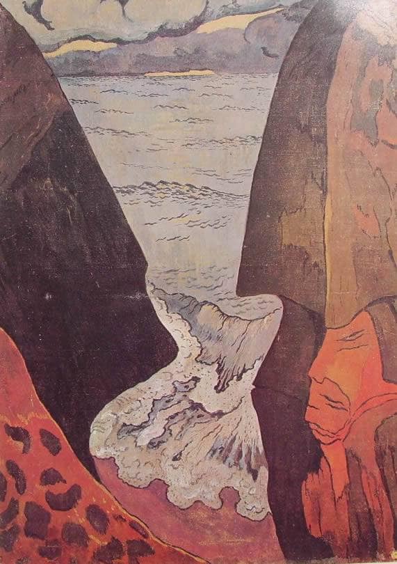 Cliffs near Camaret by Georges Lacombe — Oil Painting Reproduction