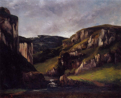 Cliffs near Ornans in master bedroom