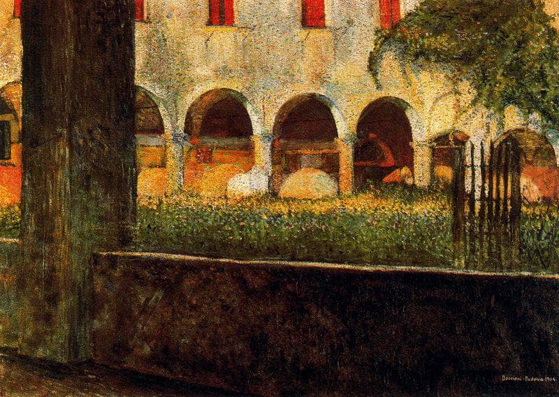 Cloister of S. Onofrio by Umberto Boccioni — Oil Painting Reproduction
