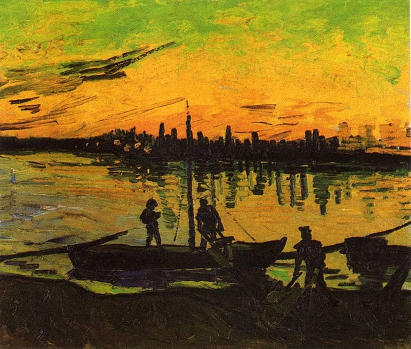 Coal Barges by Vincent van Gogh — Oil Painting Reproduction