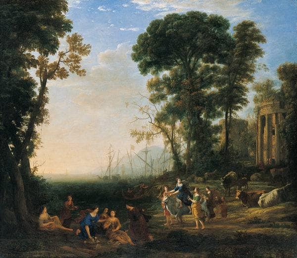 Coast Scene with Europa and the Bull by Claude Lorrain — Oil Painting Reproduction