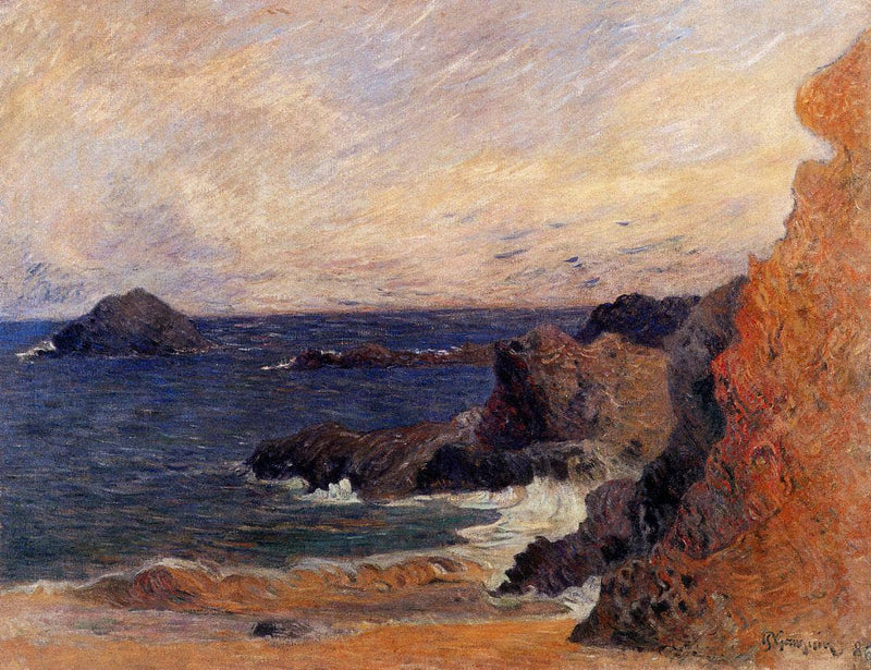 Coastal landscape by Paul Gauguin — Oil Painting Reproduction