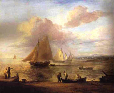 Coastal Scene, a Calm in study