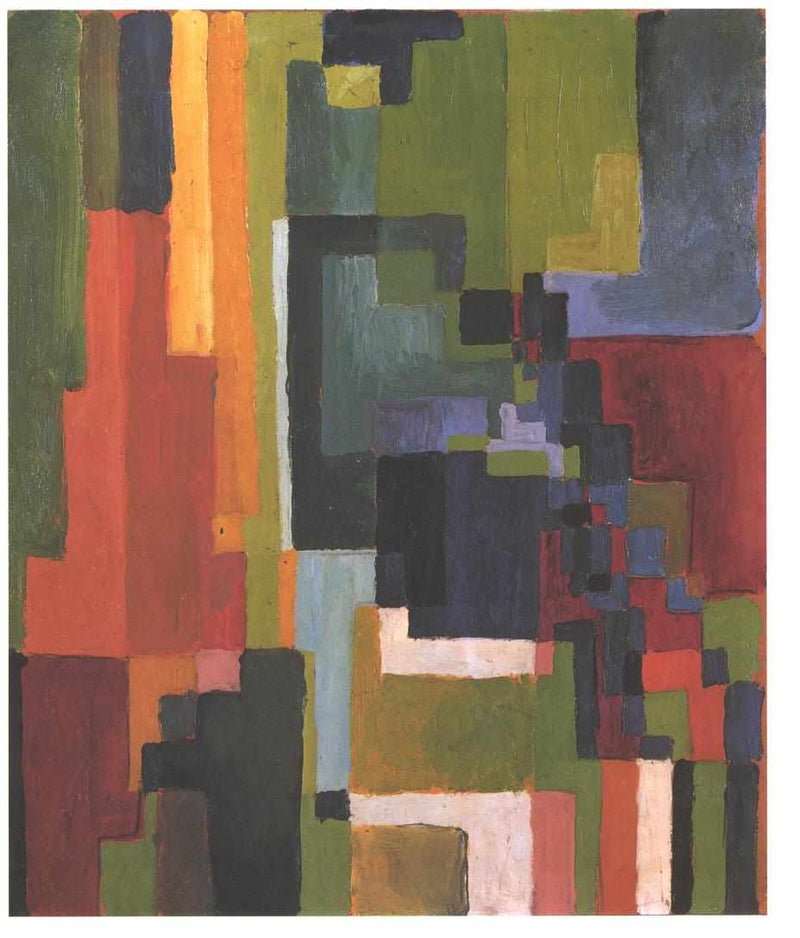 Colourful Shapes by August Macke — Oil Painting Reproduction