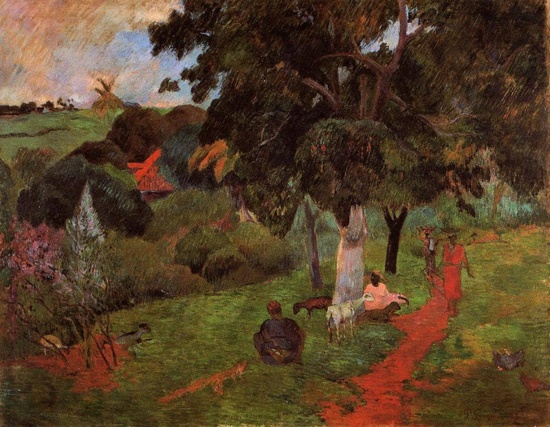 Coming and going, Martinique by Paul Gauguin — Oil Painting Reproduction