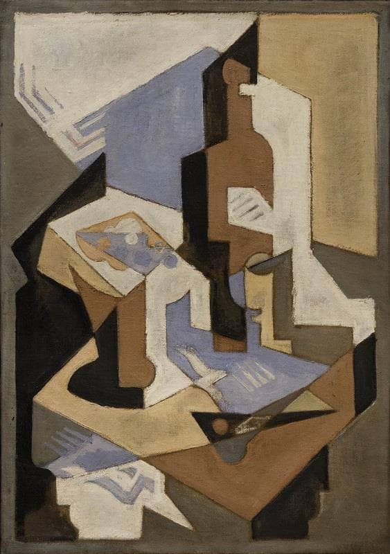 Composición Cubista Con Botella by Maria Blanchard — Oil Painting Reproduction