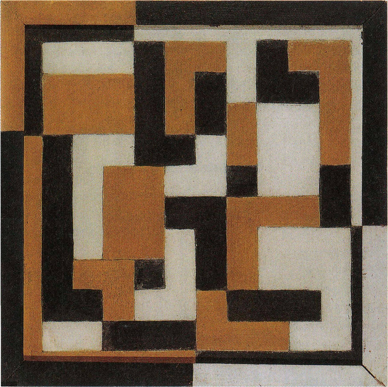 Composition by Theo van Doesburg — Oil Painting Reproduction