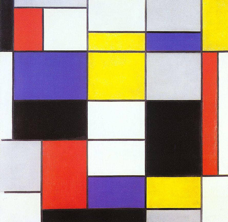 Composition A by Piet Mondrian — Oil Painting Reproduction