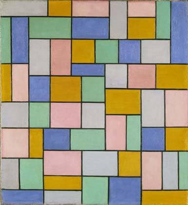Composition in dissonances by Theo van Doesburg — Oil Painting Reproduction