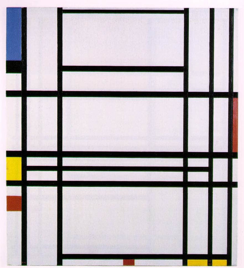 Composition No.10 by Piet Mondrian — Oil Painting Reproduction