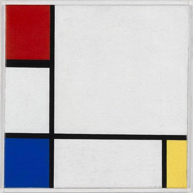 Composition No. IV, with Red, Blue and Yellow by Piet Mondrian — Oil Painting Reproduction