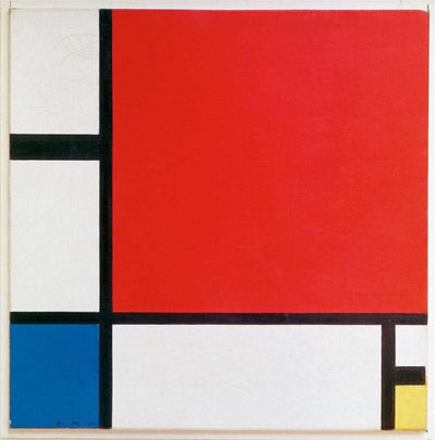 Composition with Red, Blue and Yellow in entryway