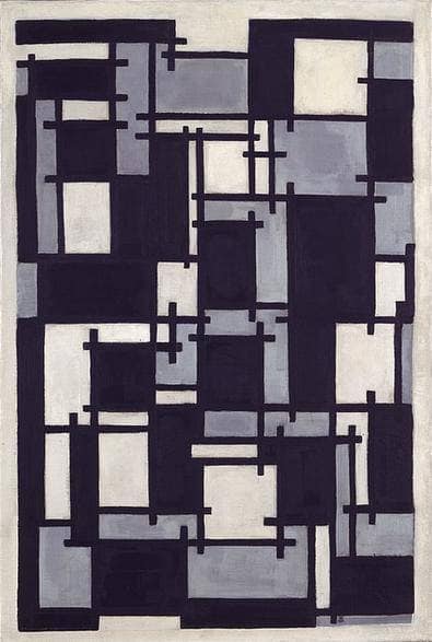 Composition X by Theo van Doesburg — Oil Painting Reproduction