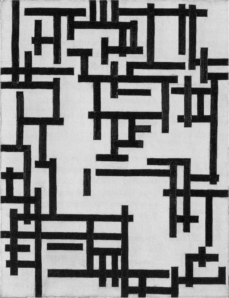 Composition XIII (Woman in studio) by Theo van Doesburg — Oil Painting Reproduction