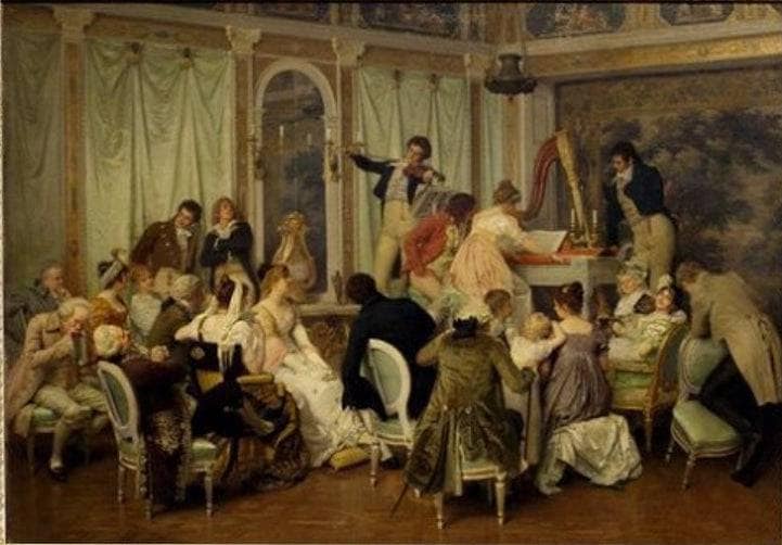 Concert by Wladyslaw Czachorski — Oil Painting Reproduction
