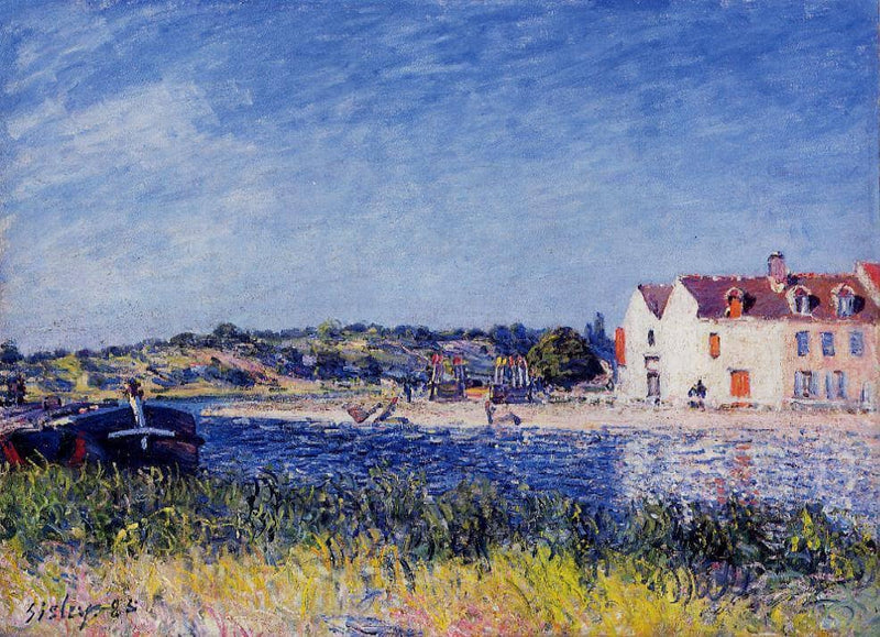 Confluence of the Seine and the Loing by Alfred Sisley — Oil Painting Reproduction