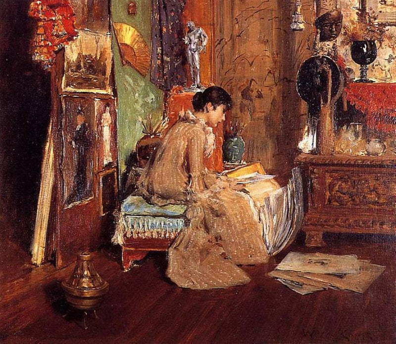 Connoisseur - The Studio Corner by William Merritt Chase — Oil Painting Reproduction