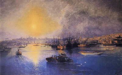 Constantinople Sunset in modern living room