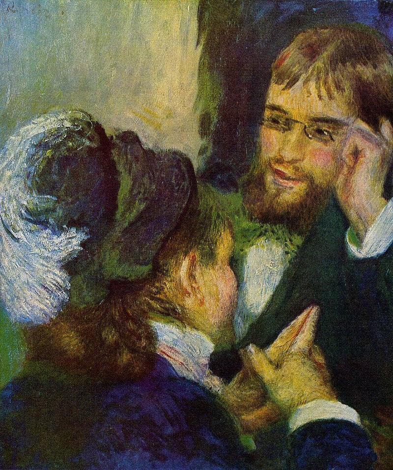 Conversation by Pierre-Auguste Renoir — Oil Painting Reproduction