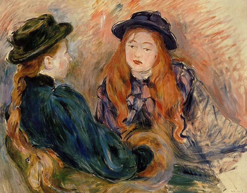 Conversation by Berthe Morisot — Oil Painting Reproduction
