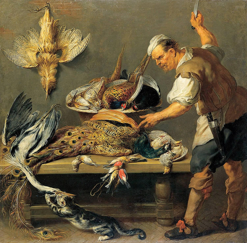 Cook in the Larder by Frans Snyders — Oil Painting Reproduction