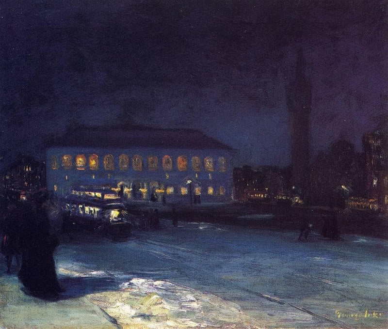 Copley Square by George Luks — Oil Painting Reproduction