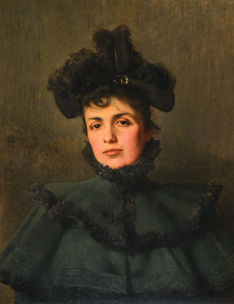 Portrait of his wife Emma Ciabatti by Vittorio Matteo Corcos — Oil Painting Reproduction
