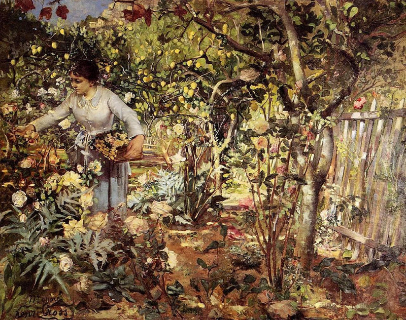 Corner of the Garden in Monaco by Henri-Edmond Cross — Oil Painting Reproduction