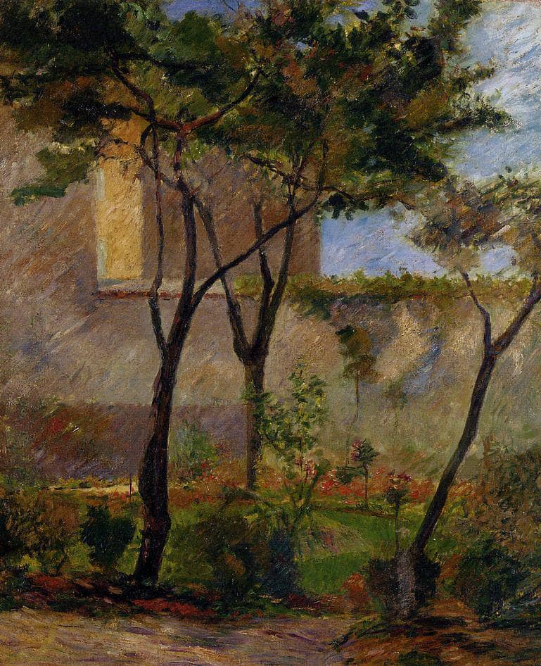 Corner of the garden rue Carsal by Paul Gauguin — Oil Painting Reproduction
