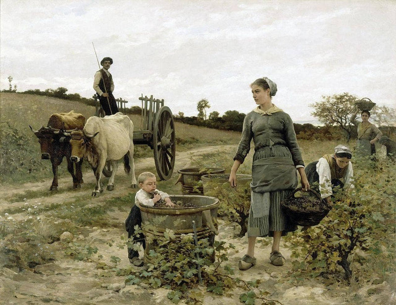 Corner of the vineyard, Languedoc by Edouard Debat-Ponsan — Oil Painting Reproduction