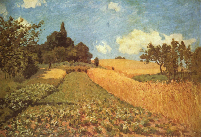 Cornfield by Alfred Sisley — Oil Painting Reproduction