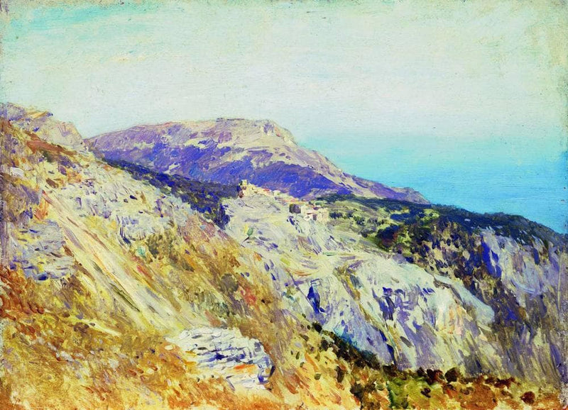 Corniche. Southern France. by Isaac Levitan — Oil Painting Reproduction