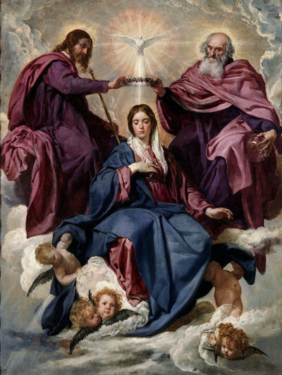Coronation of the Virgin in kitchen