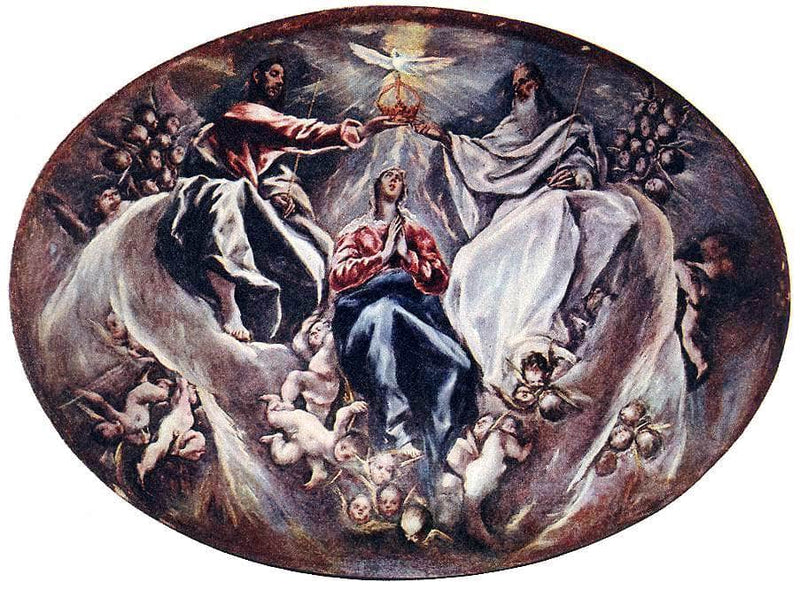 Coronation of the Virgin by El Greco — Oil Painting Reproduction