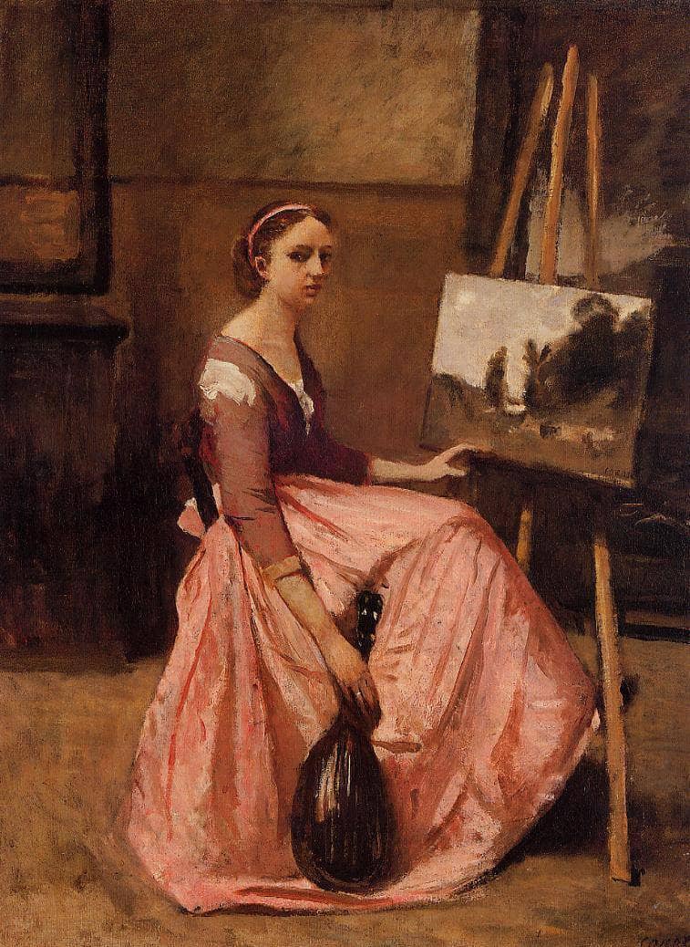 Corot's Studio by Camille Corot — Oil Painting Reproduction