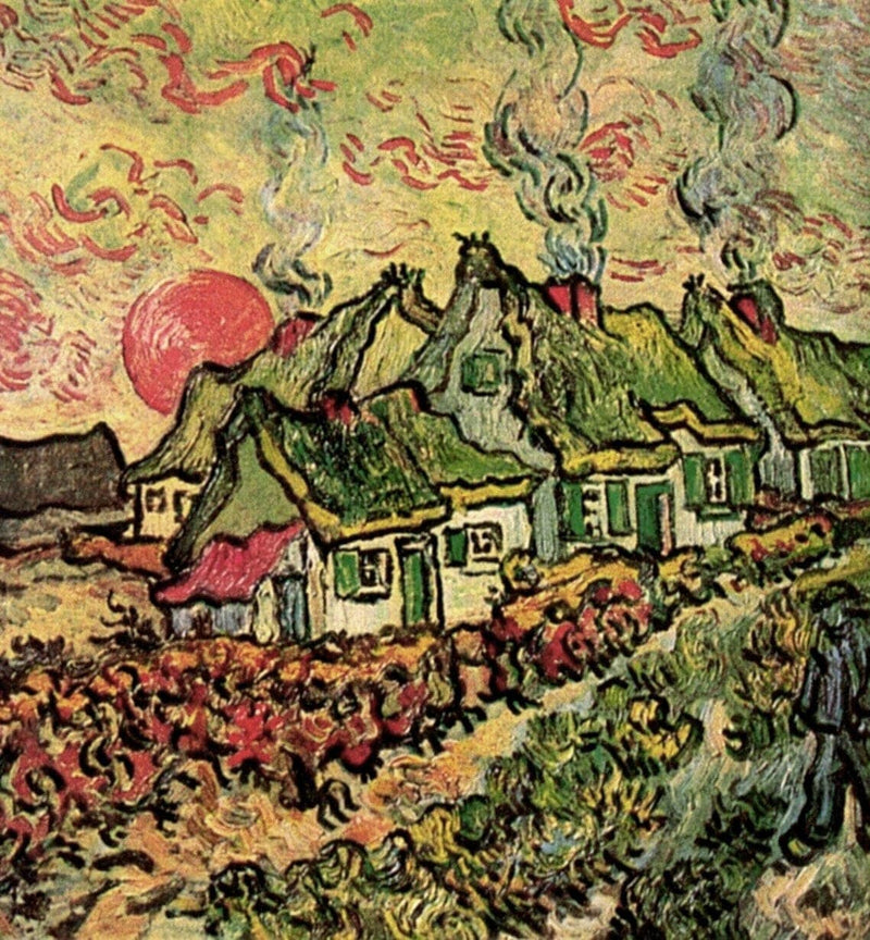 Cottages Reminiscence of the North by Vincent van Gogh — Oil Painting Reproduction