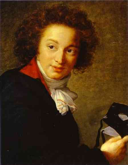 Count Grigory Ivanovich Tchernyshov Holding a Mask by Louise Elisabeth Vigee Le Brun — Oil Painting Reproduction