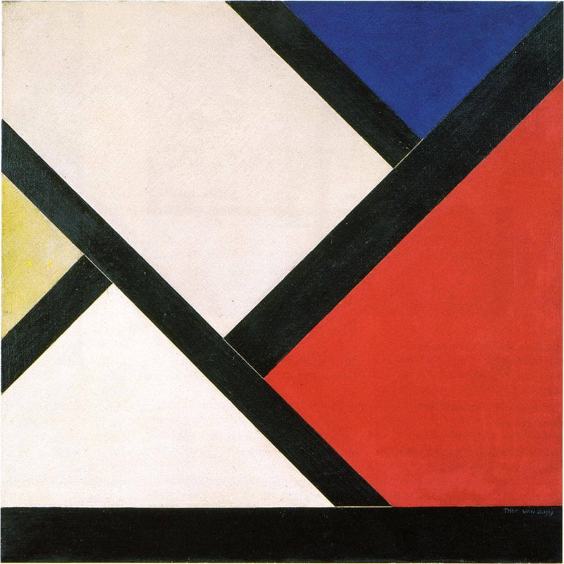 Counter composition XIV by Theo van Doesburg — Oil Painting Reproduction