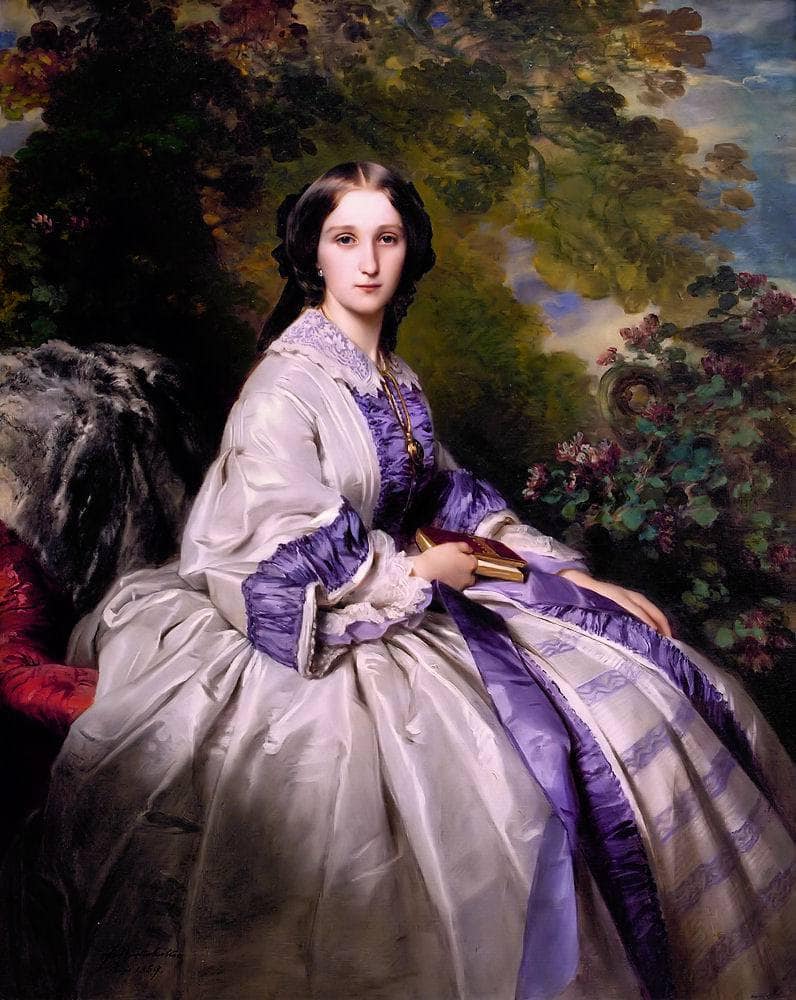 Countess Alexander Nikolaevitch Lamsdorff by Franz Xaver Winterhalter — Oil Painting Reproduction