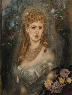 Countess Maria Magda Kuefstein by Anton Romako — Oil Painting Reproduction