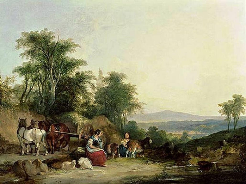 Country Life by William Shayer — Oil Painting Reproduction