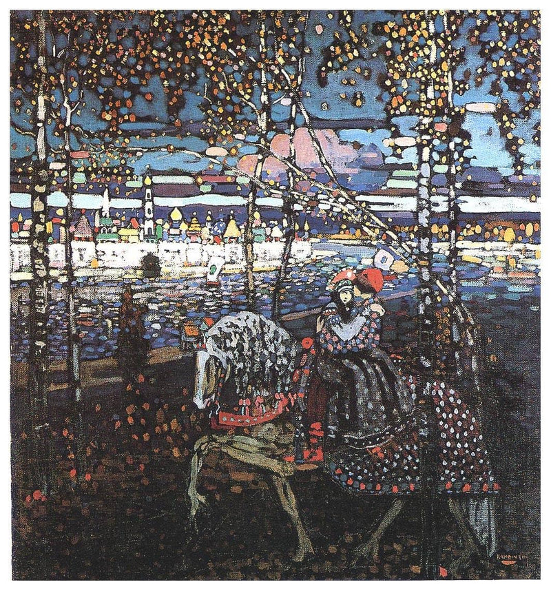 Couple riding by Wassily Kandinsky — Oil Painting Reproduction