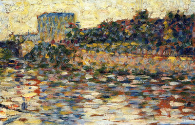 Courbevoie, Landscape With Turret in apartment