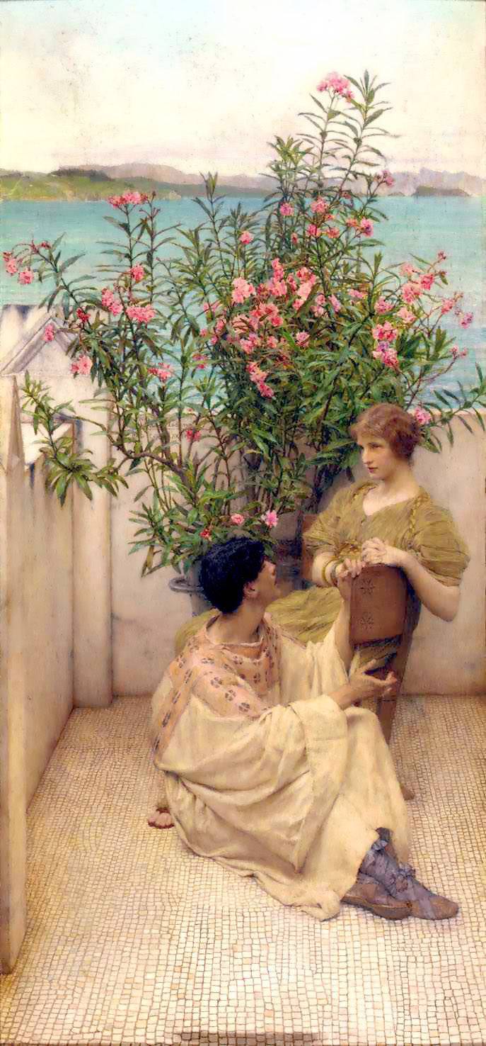 Courtship by Sir Lawrence Alma-Tadema, Oil Painting Reproduction