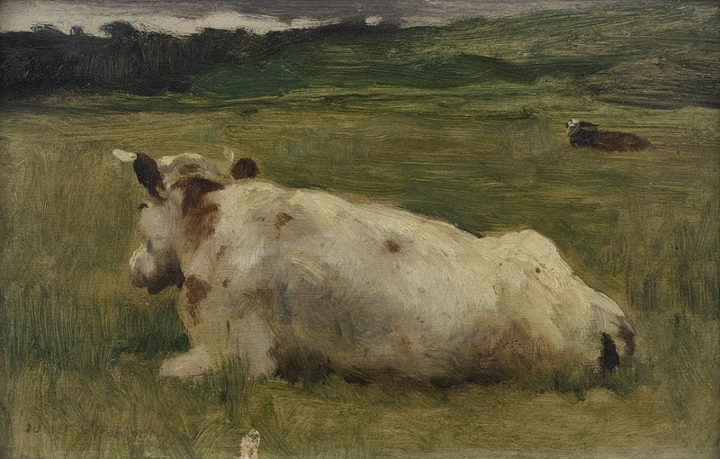 Cows Lying Down by Julien Dupré — Oil Painting Reproduction