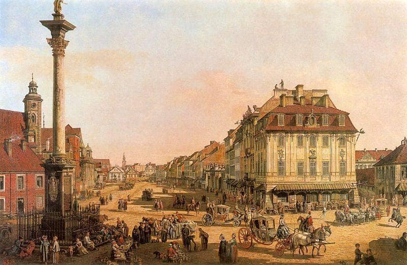 Cracow Suburb seen from the Cracow Gate by Bernardo Bellotto — Oil Painting Reproduction