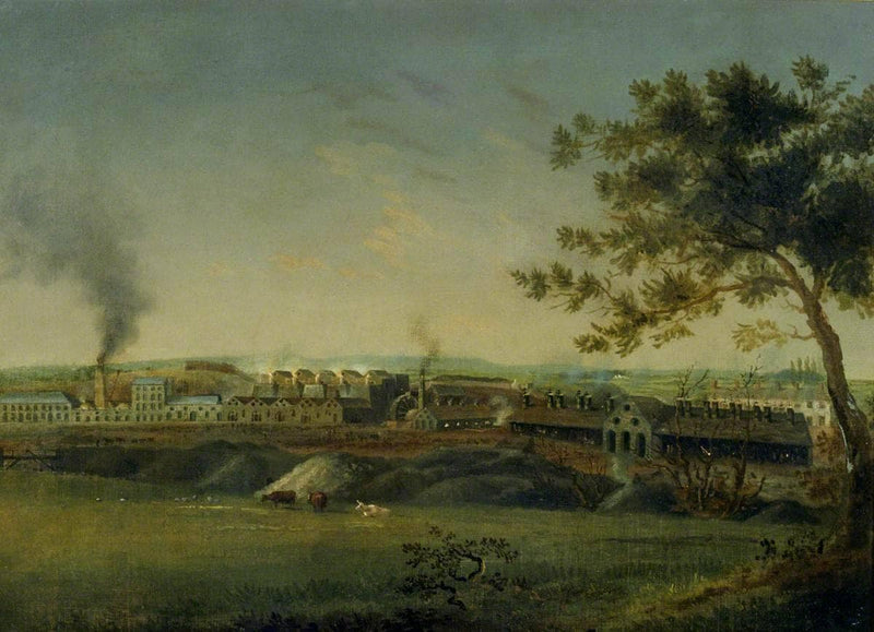 Crawshay's Cyfarthfa Ironworks by Penry Williams — Oil Painting Reproduction