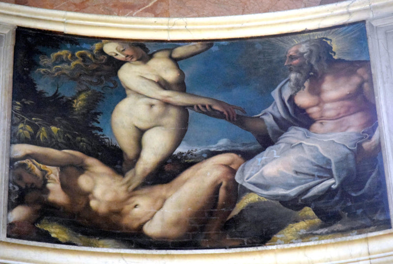 Creation of Eve by Francesco de' Rossi (Francesco Salviati), "Cecchino" — Oil Painting Reproduction