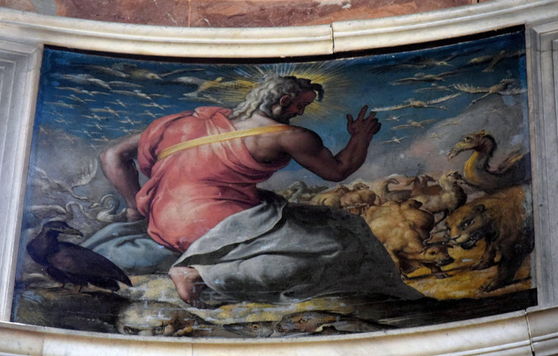 Creation of the Animals by Francesco de' Rossi (Francesco Salviati), "Cecchino" — Oil Painting Reproduction